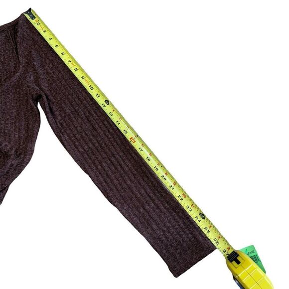 ASTR The Label Hi-Slit ribbed brown stretch knit Midi Dress Sz Medium Bodycon - Picture 7 of 10